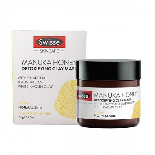 SWISSE - Manuka Honey Detoxifying Facial Mask With Charcoal & Kaolin Clay 70g (New Packaging)